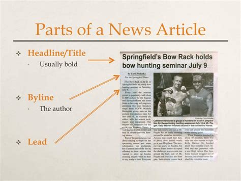 The Anatomy Of A News Article — With Examples .